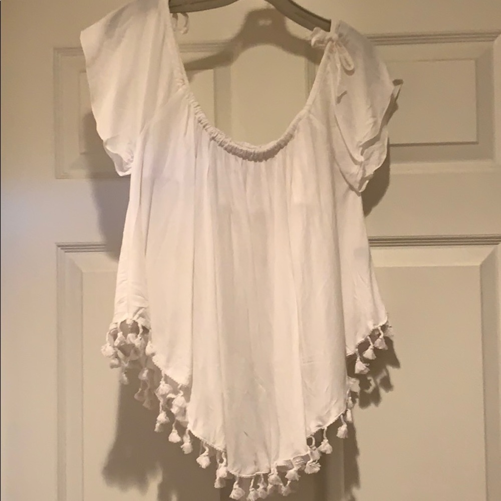 White off the shoulder top M/L